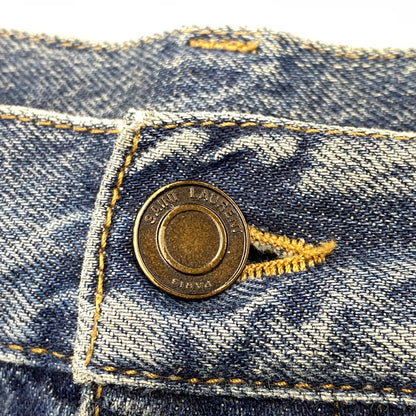 【中古品】【メンズ】 SAINT LAURENT サンローラン 551351 Y969T D18 SLIM LOW WAIST DAMAGE DENIM PANTS スリム ロウ ウエスト ダメージ デニム パンツ 152-260806-yn-13-izu サイズ：W30 カラー：インディゴ 万代Net店