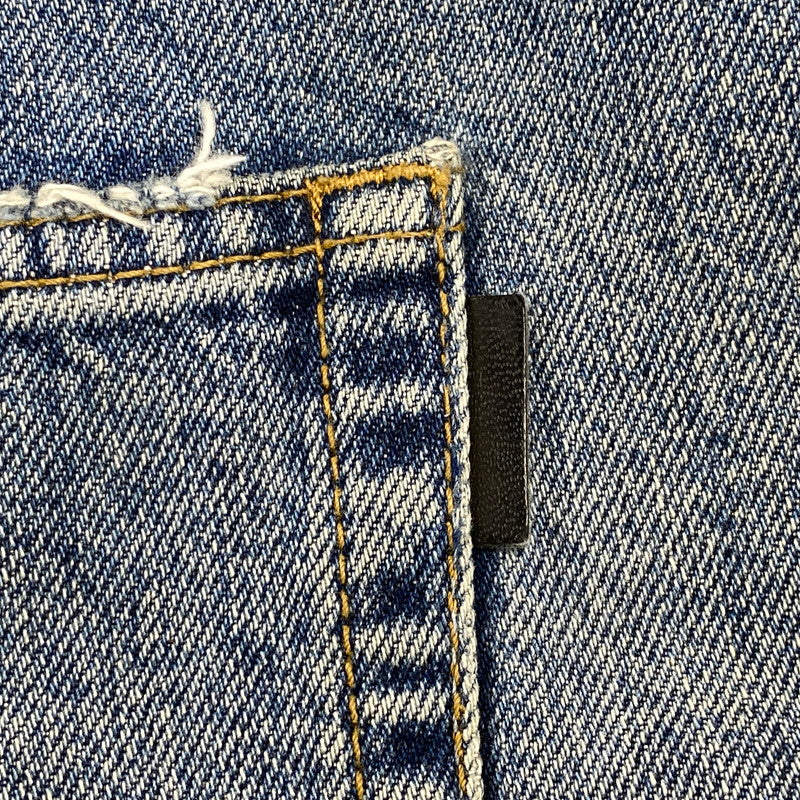 【中古品】【メンズ】 SAINT LAURENT サンローラン 551351 Y969T D18 SLIM LOW WAIST DAMAGE DENIM PANTS スリム ロウ ウエスト ダメージ デニム パンツ 152-260806-yn-13-izu サイズ：W30 カラー：インディゴ 万代Net店