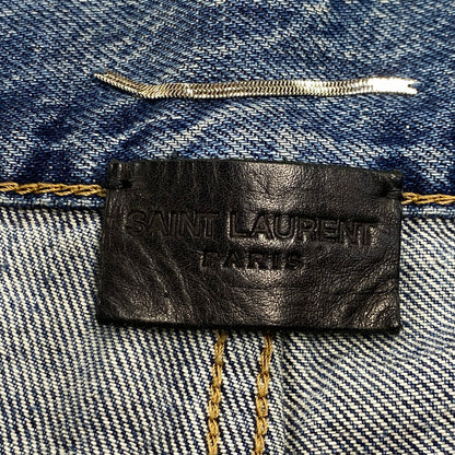 【中古品】【メンズ】 SAINT LAURENT サンローラン 551351 Y969T D18 SLIM LOW WAIST DAMAGE DENIM PANTS スリム ロウ ウエスト ダメージ デニム パンツ 152-260806-yn-13-izu サイズ：W30 カラー：インディゴ 万代Net店