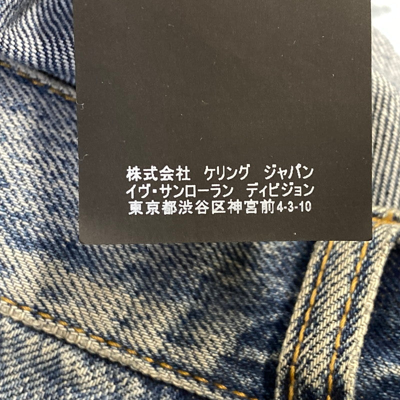 【中古品】【メンズ】 SAINT LAURENT サンローラン 551351 Y969T D18 SLIM LOW WAIST DAMAGE DENIM PANTS スリム ロウ ウエスト ダメージ デニム パンツ 152-260806-yn-13-izu サイズ：W30 カラー：インディゴ 万代Net店