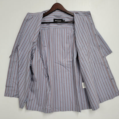 【中古美品】【メンズ】 QUASI クワジ KALVIN SHORT SLEEVE BUTTON UP SHIRT ショートスリーブ ボタンアップ シャツ 半袖 142-260814-as-07-izu サイズ：M カラー：ライトブルー系 万代Net店