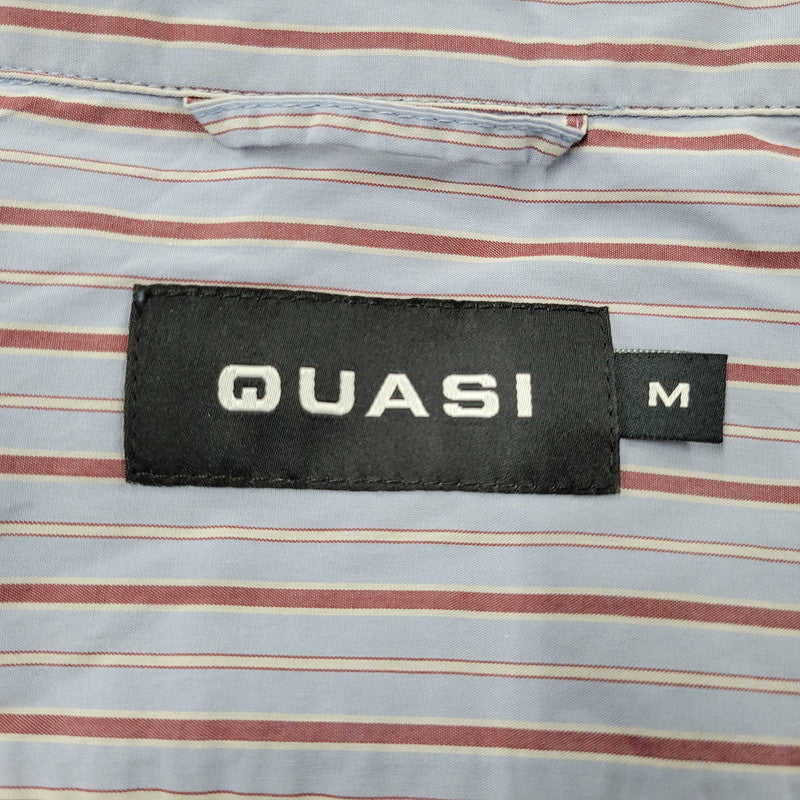 【中古美品】【メンズ】 QUASI クワジ KALVIN SHORT SLEEVE BUTTON UP SHIRT ショートスリーブ ボタンアップ シャツ 半袖 142-260814-as-07-izu サイズ：M カラー：ライトブルー系 万代Net店