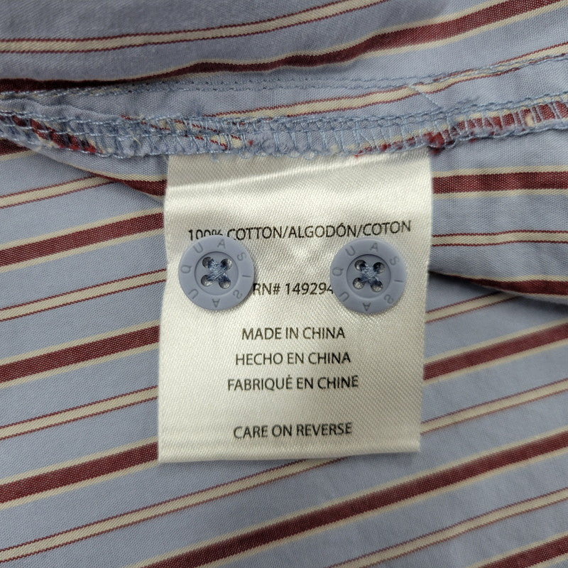 【中古美品】【メンズ】 QUASI クワジ KALVIN SHORT SLEEVE BUTTON UP SHIRT ショートスリーブ ボタンアップ シャツ 半袖 142-260814-as-07-izu サイズ：M カラー：ライトブルー系 万代Net店