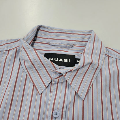 【中古美品】【メンズ】 QUASI クワジ KALVIN SHORT SLEEVE BUTTON UP SHIRT ショートスリーブ ボタンアップ シャツ 半袖 142-260814-as-07-izu サイズ：M カラー：ライトブルー系 万代Net店