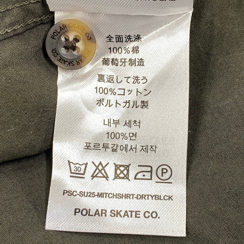 【中古品】【メンズ】 POLAR SKATE ポーラー スケート　25SS MITCH SHIRT　ショートスリーブ ミッチ シャツ 142-260806-yn-11-izu サイズ：M カラー：ダーティブラック 万代Net店