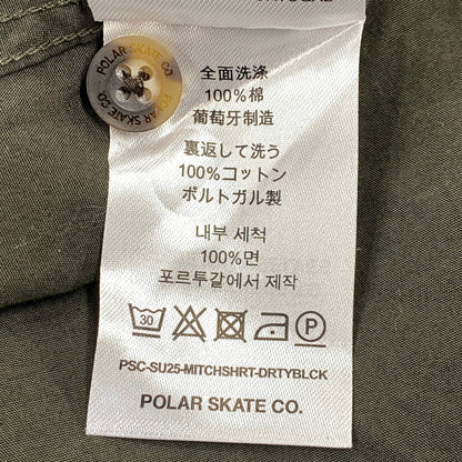 【中古品】【メンズ】 POLAR SKATE ポーラー スケート　25SS MITCH SHIRT　ショートスリーブ ミッチ シャツ 142-260806-yn-11-izu サイズ：M カラー：ダーティブラック 万代Net店