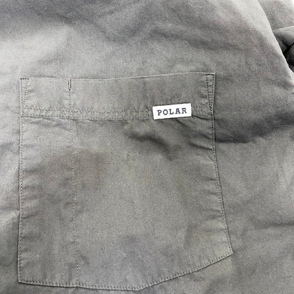 【中古品】【メンズ】 POLAR SKATE ポーラー スケート　25SS MITCH SHIRT　ショートスリーブ ミッチ シャツ 142-260806-yn-11-izu サイズ：M カラー：ダーティブラック 万代Net店