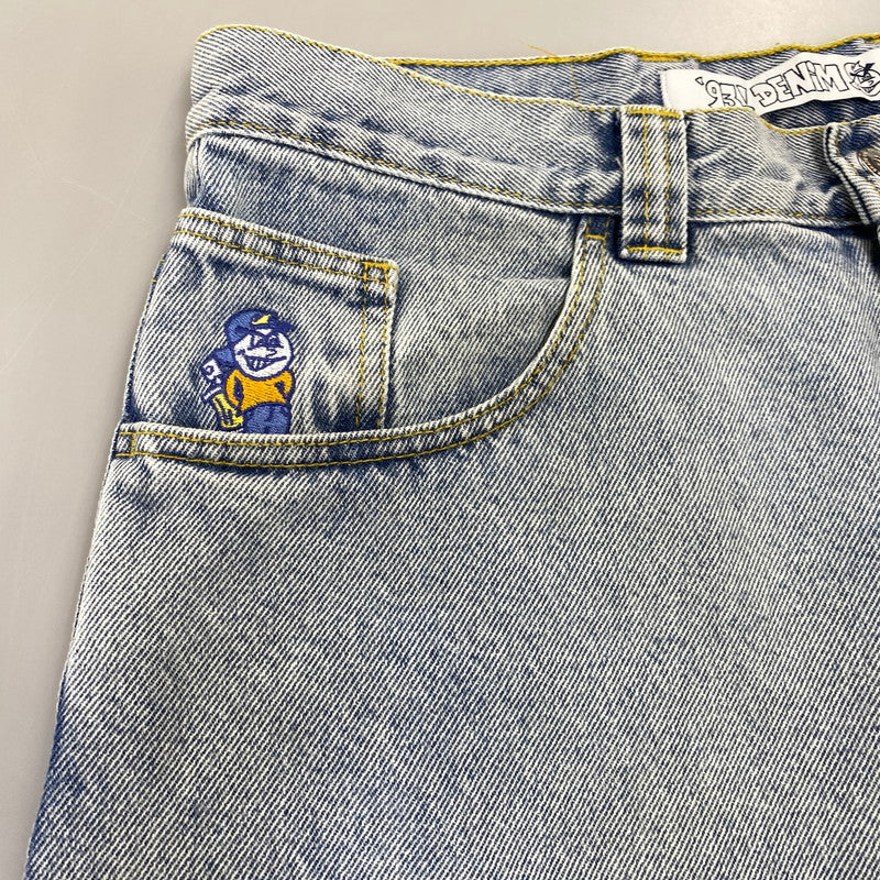 【中古品】【メンズ】 POLAR SKATE ポーラー スケート 93’DENIM 22FW BAGGY DENIM PANTS バギー デニム パンツ ボトムス 153-260806-yn-15-izu サイズ：32/30 カラー：ライトブルー 万代Net店