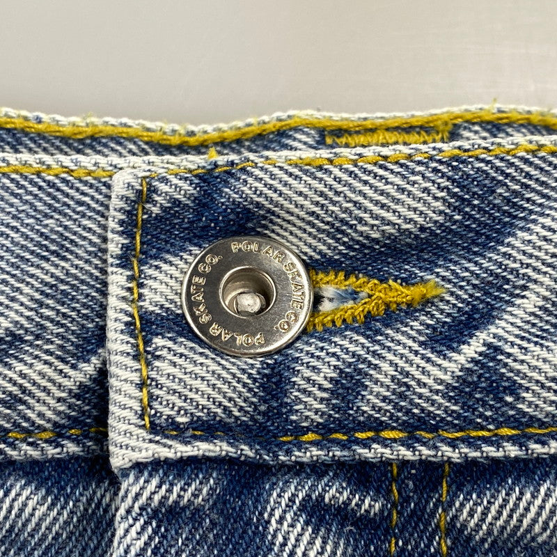 【中古品】【メンズ】 POLAR SKATE ポーラー スケート 93’DENIM 22FW BAGGY DENIM PANTS バギー デニム パンツ ボトムス 153-260806-yn-15-izu サイズ：32/30 カラー：ライトブルー 万代Net店