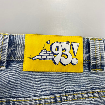 【中古品】【メンズ】 POLAR SKATE ポーラー スケート 93’DENIM 22FW BAGGY DENIM PANTS バギー デニム パンツ ボトムス 153-260806-yn-15-izu サイズ：32/30 カラー：ライトブルー 万代Net店