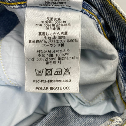 【中古品】【メンズ】 POLAR SKATE ポーラー スケート 93’DENIM 22FW BAGGY DENIM PANTS バギー デニム パンツ ボトムス 153-260806-yn-15-izu サイズ：32/30 カラー：ライトブルー 万代Net店