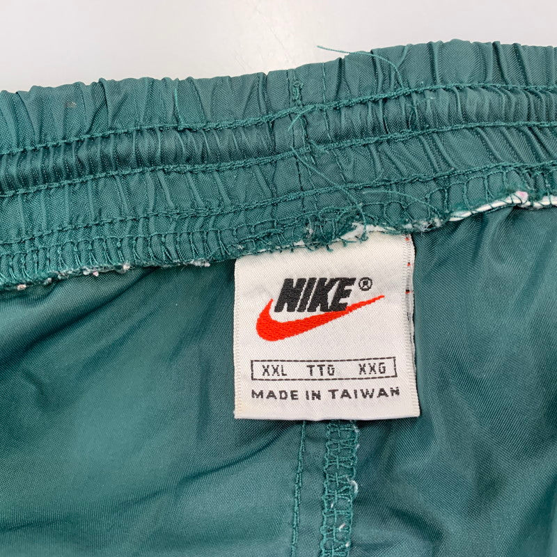 【現状渡し品】【メンズ】 NIKE ナイキ 台湾製 90’S NYLON PANTS ナイロン パンツ ボトムス ズボン 157-260814-cs-15-izu サイズ：XXL カラー：グリーン 万代Net店