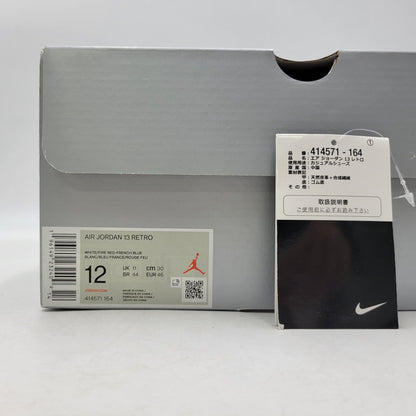 【中古美品】【メンズ】 NIKE ナイキ 414571-164 AIR JORDAN 13 エア ジョーダン スニーカー シューズ 靴 160-260807-cs-31-izu サイズ：30cm カラー：WHITE/FIRE RED-FRENCH BLUE-LT STEEL GREY 万代Net店