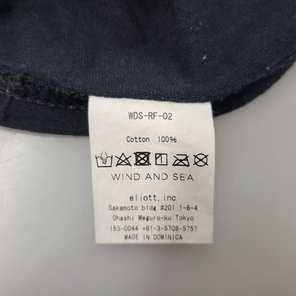 【中古品】【メンズ】 WIND AND SEA ウィンダンシー LOGO S/S TEE WDS-RF-02 ロゴ 半袖Tシャツ ROYAL FLASH別注 142-260814-as-06-izu サイズ：M カラー：ブラック 万代Net店