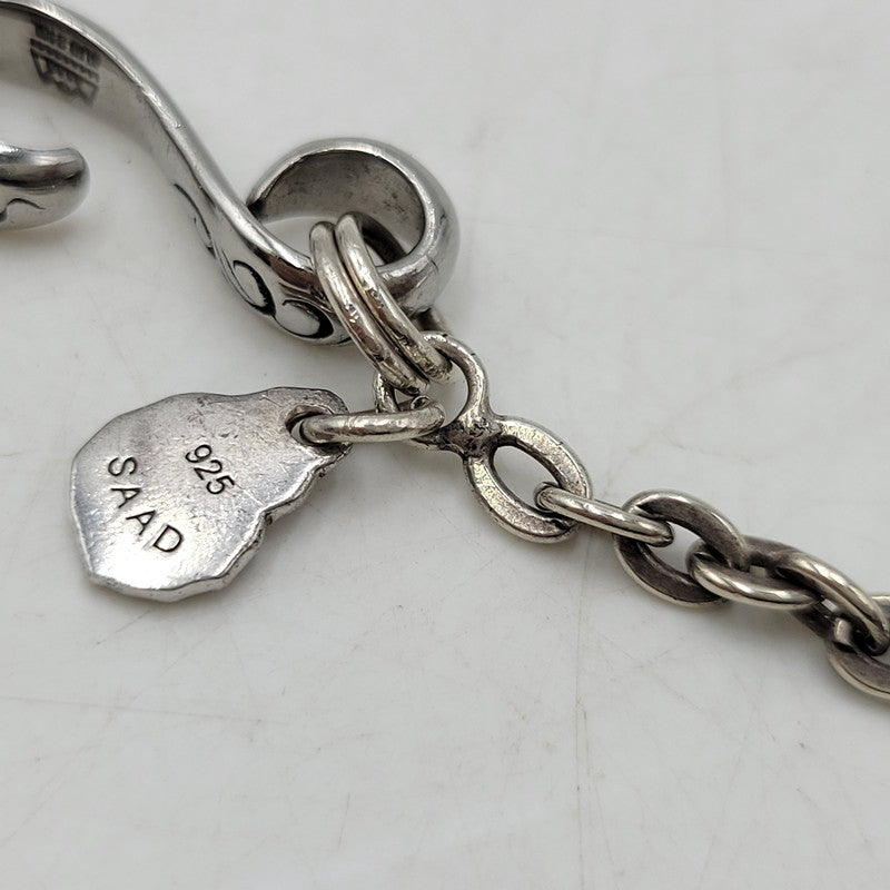 【中古品】【メンズ/レディース】 SAAD サード SV925 MEDICINE WHEEL＆EAGLECLAW HOOK CUSTOM NECKLACE メディスン ホイール イーグルクロウ フック カスタム ネックレス アクセサリー 191-260807-cs-20-izu カラー：シルバー 万代Net店