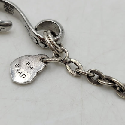 【中古品】【メンズ/レディース】 SAAD サード SV925 MEDICINE WHEEL＆EAGLECLAW HOOK CUSTOM NECKLACE メディスン ホイール イーグルクロウ フック カスタム ネックレス アクセサリー 191-260807-cs-20-izu カラー：シルバー 万代Net店