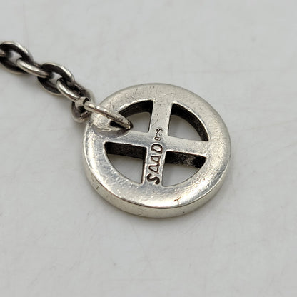 【中古品】【メンズ/レディース】 SAAD サード SV925 MEDICINE WHEEL＆EAGLECLAW HOOK CUSTOM NECKLACE メディスン ホイール イーグルクロウ フック カスタム ネックレス アクセサリー 191-260807-cs-20-izu カラー：シルバー 万代Net店