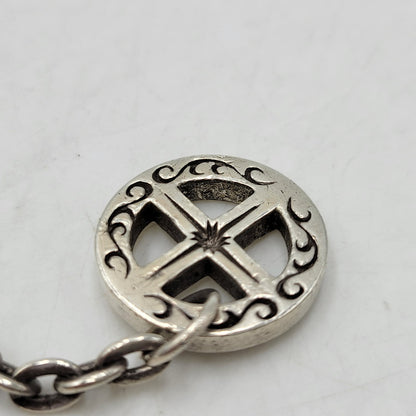 【中古品】【メンズ/レディース】 SAAD サード SV925 MEDICINE WHEEL＆EAGLECLAW HOOK CUSTOM NECKLACE メディスン ホイール イーグルクロウ フック カスタム ネックレス アクセサリー 191-260807-cs-20-izu カラー：シルバー 万代Net店