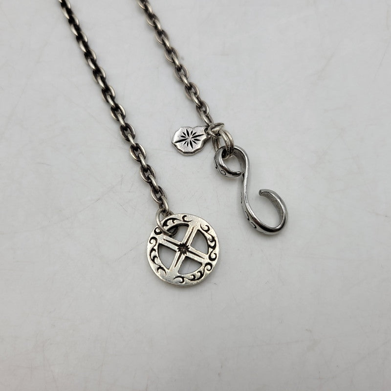 【中古品】【メンズ/レディース】 SAAD サード SV925 MEDICINE WHEEL＆EAGLECLAW HOOK CUSTOM NECKLACE メディスン ホイール イーグルクロウ フック カスタム ネックレス アクセサリー 191-260807-cs-20-izu カラー：シルバー 万代Net店