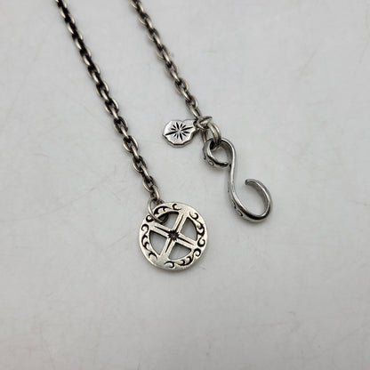 【中古品】【メンズ/レディース】 SAAD サード SV925 MEDICINE WHEEL＆EAGLECLAW HOOK CUSTOM NECKLACE メディスン ホイール イーグルクロウ フック カスタム ネックレス アクセサリー 191-260807-cs-20-izu カラー：シルバー 万代Net店