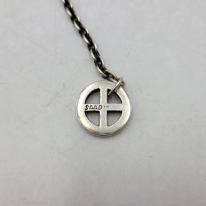 【中古品】【メンズ/レディース】 SAAD サード SV925 MEDICINE WHEEL＆EAGLECLAW HOOK CUSTOM NECKLACE メディスン ホイール イーグルクロウ フック カスタム ネックレス アクセサリー 191-260807-cs-20-izu カラー：シルバー 万代Net店