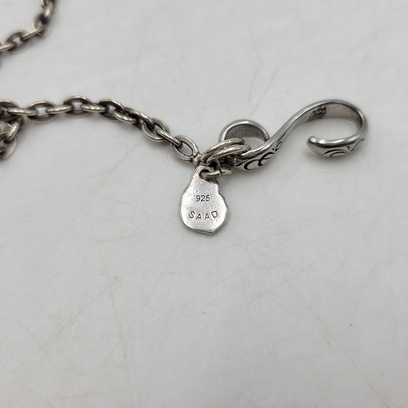 【中古品】【メンズ/レディース】 SAAD サード SV925 MEDICINE WHEEL＆EAGLECLAW HOOK CUSTOM NECKLACE メディスン ホイール イーグルクロウ フック カスタム ネックレス アクセサリー 191-260807-cs-20-izu カラー：シルバー 万代Net店