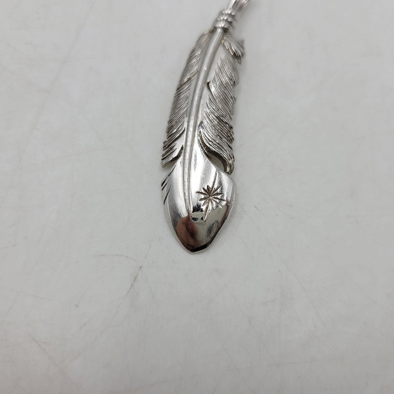 【中古品】【メンズ/レディース】 SAAD サード SV925 SUN SYMBOL FEATHER PENDANT TOP サン シンボル フェザー ペンダント トップ アクセサリー 191-260807-cs-22-izu カラー：シルバー 万代Net店