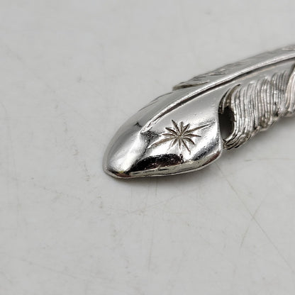 【中古品】【メンズ/レディース】 SAAD サード SV925 SUN SYMBOL FEATHER PENDANT TOP サン シンボル フェザー ペンダント トップ アクセサリー 191-260807-cs-22-izu カラー：シルバー 万代Net店
