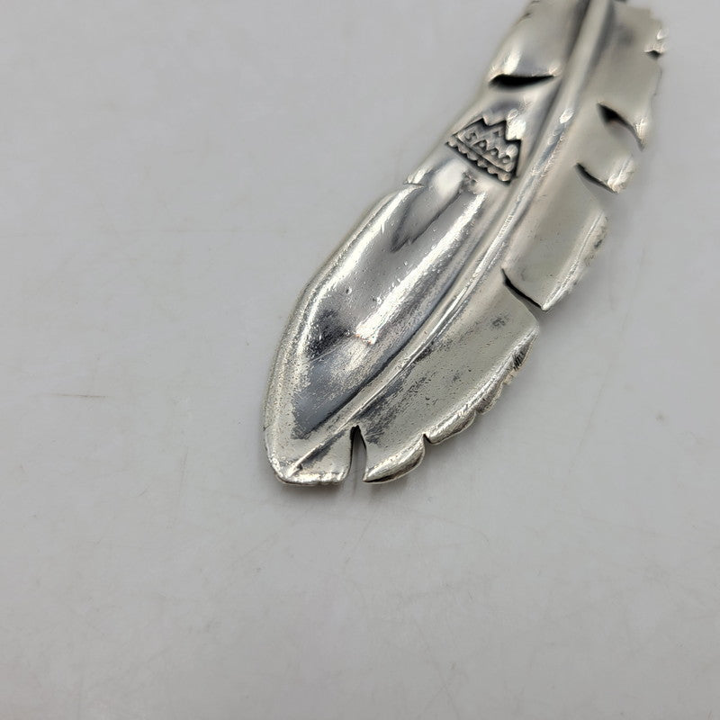 【中古品】【メンズ/レディース】 SAAD サード SV925 BRONZE HEART FEATHER PENDANT TOP ブロンズ ハート フェザー ペンダント トップ アクセサリー 191-260807-cs-21-izu カラー：シルバー 万代Net店
