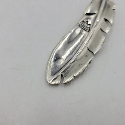 【中古品】【メンズ/レディース】 SAAD サード SV925 BRONZE HEART FEATHER PENDANT TOP ブロンズ ハート フェザー ペンダント トップ アクセサリー 191-260807-cs-21-izu カラー：シルバー 万代Net店