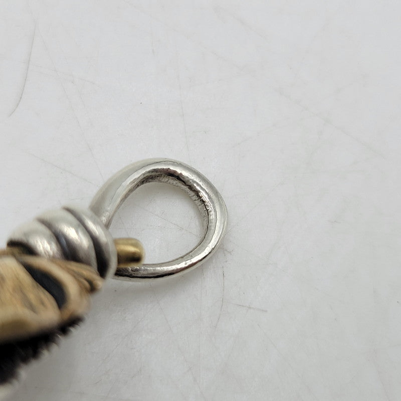 【中古品】【メンズ/レディース】 SAAD サード SV925 BRONZE HEART FEATHER PENDANT TOP ブロンズ ハート フェザー ペンダント トップ アクセサリー 191-260807-cs-21-izu カラー：シルバー 万代Net店