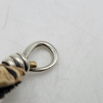 【中古品】【メンズ/レディース】 SAAD サード SV925 BRONZE HEART FEATHER PENDANT TOP ブロンズ ハート フェザー ペンダント トップ アクセサリー 191-260807-cs-21-izu カラー：シルバー 万代Net店