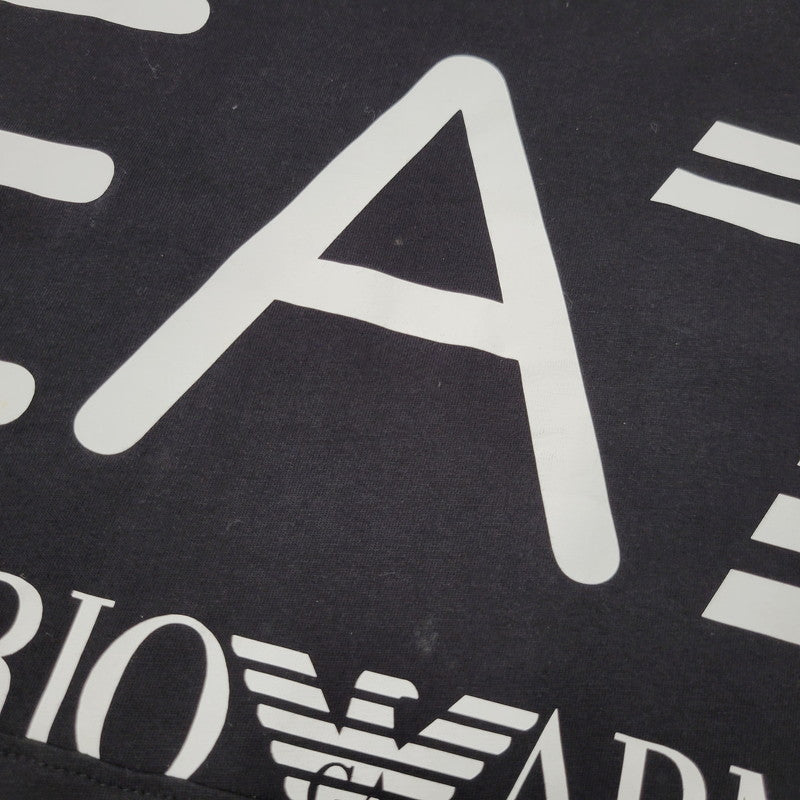 【中古品】【メンズ】 EA7 EMPORIO ARMANI エンポリオアルマーニ LOGO L/S TEE 6KPT30 PJ6EZ ロゴ ロングスリーブ Tシャツ 長袖 141-260814-as-08-izu サイズ：M カラー：ブラック 万代Net店