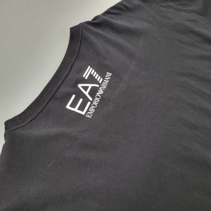 【中古品】【メンズ】 EA7 EMPORIO ARMANI エンポリオアルマーニ LOGO L/S TEE 6KPT30 PJ6EZ ロゴ ロングスリーブ Tシャツ 長袖 141-260814-as-08-izu サイズ：M カラー：ブラック 万代Net店