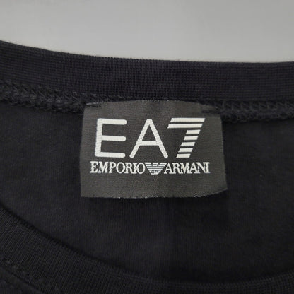 【中古品】【メンズ】 EA7 EMPORIO ARMANI エンポリオアルマーニ LOGO L/S TEE 6KPT30 PJ6EZ ロゴ ロングスリーブ Tシャツ 長袖 141-260814-as-08-izu サイズ：M カラー：ブラック 万代Net店