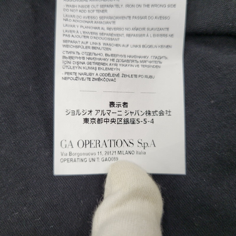【中古品】【メンズ】 EA7 EMPORIO ARMANI エンポリオアルマーニ LOGO L/S TEE 6KPT30 PJ6EZ ロゴ ロングスリーブ Tシャツ 長袖 141-260814-as-08-izu サイズ：M カラー：ブラック 万代Net店