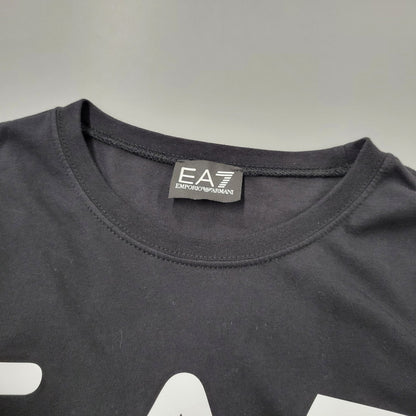 【中古品】【メンズ】 EA7 EMPORIO ARMANI エンポリオアルマーニ LOGO L/S TEE 6KPT30 PJ6EZ ロゴ ロングスリーブ Tシャツ 長袖 141-260814-as-08-izu サイズ：M カラー：ブラック 万代Net店