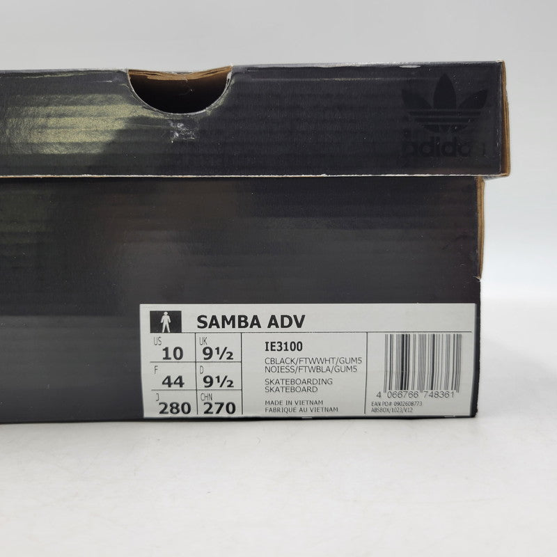 【中古美品】【メンズ】 ADIDAS アディダス IE3100 SAMBA ADV サンバ スニーカー シューズ 靴 161-260807-cs-25-izu サイズ：28cm カラー：CORE BLACK/FOOTWEAR WHITE/GUM 万代Net店