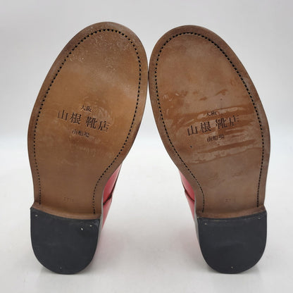 【中古品】【メンズ】 山根 靴店 YHL-2005 UCHIP SHOES ユーチップ シューズ 靴 164-260807-cs-24-izu サイズ：27.5cm カラー：レッド 万代Net店