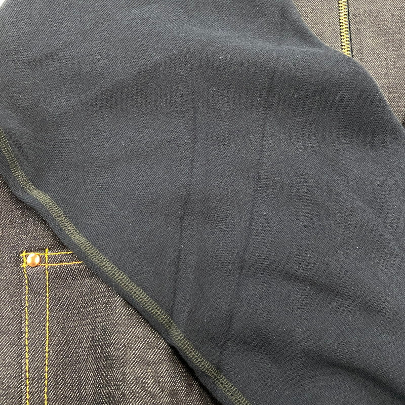 【中古品】【メンズ】 EVISU エヴィス 切替 ZIPUP HOODIE ジップアップ フーディー トップス 長袖 145-260807-ya-02-izu サイズ：42 カラー：ネイビー 万代Net店