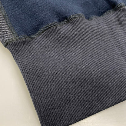 【中古品】【メンズ】 EVISU エヴィス 切替 ZIPUP HOODIE ジップアップ フーディー トップス 長袖 145-260807-ya-02-izu サイズ：42 カラー：ネイビー 万代Net店