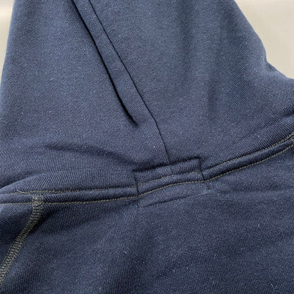 【中古品】【メンズ】 EVISU エヴィス 切替 ZIPUP HOODIE ジップアップ フーディー トップス 長袖 145-260807-ya-02-izu サイズ：42 カラー：ネイビー 万代Net店