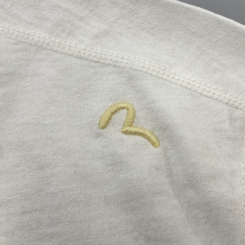 【中古品】【メンズ】 EVISU エヴィス カモメ DENIM POCKET L S TEE デニム ポケット ロングスリーブ Tシャツ トップス 長袖 145-260807-ya-07-izu サイズ：46 カラー：ホワイト 万代Net店