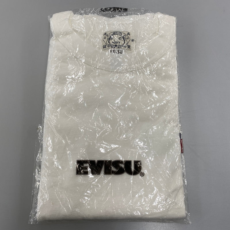 【中古品】【メンズ】 EVISU エヴィス カモメ DENIM POCKET L S TEE デニム ポケット ロングスリーブ Tシャツ トップス 長袖 145-260807-ya-07-izu サイズ：46 カラー：ホワイト 万代Net店