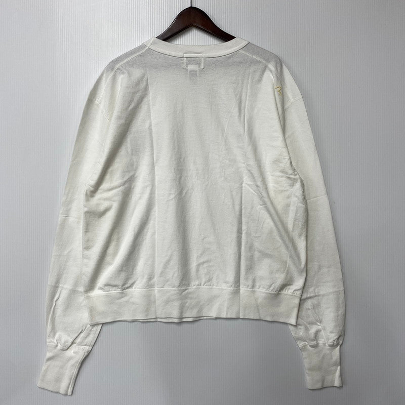 【中古品】【メンズ】 EVISU エヴィス カモメ DENIM POCKET L S TEE デニム ポケット ロングスリーブ Tシャツ トップス 長袖 145-260807-ya-07-izu サイズ：46 カラー：ホワイト 万代Net店