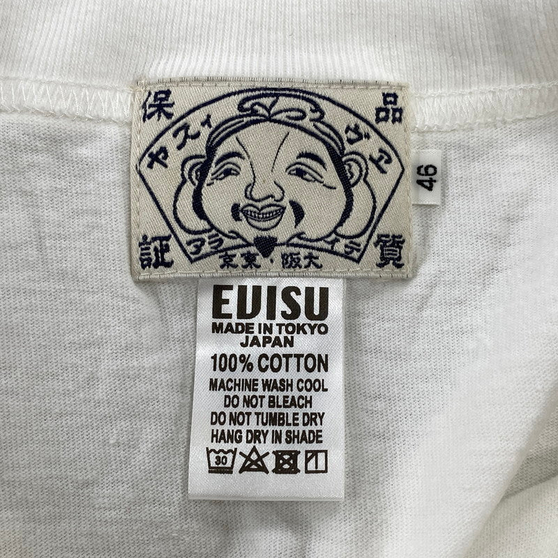 【中古品】【メンズ】 EVISU エヴィス カモメ DENIM POCKET L S TEE デニム ポケット ロングスリーブ Tシャツ トップス 長袖 145-260807-ya-07-izu サイズ：46 カラー：ホワイト 万代Net店