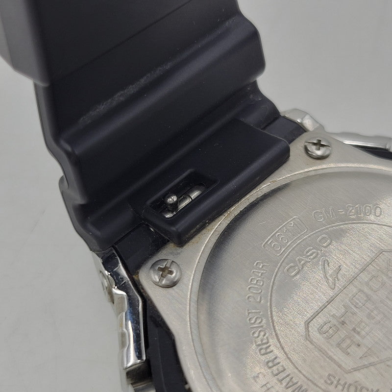 【中古品】【メンズ/レディース】 G-SHOCK ジーショック GM-2100-1AJF 2100 SERIES DIGITAL ANALOG QUARTZ WATCH デジタル アナログ クオーツ ウォッチ 腕時計 196-260807-cs-19-izu サイズ：49.3 × 44.4 × 11.8 mm カラー：ブラック×シルバー 万代Net店