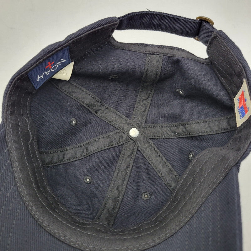【中古品】【メンズ/レディース】 NOAH ノア LOGO 6-PANEL CAP 20-095-122-0014-3-0 ロゴ 6パネルキャップ 帽子 185-260814-as-13-izu サイズ：F カラー：ネイビー 万代Net店