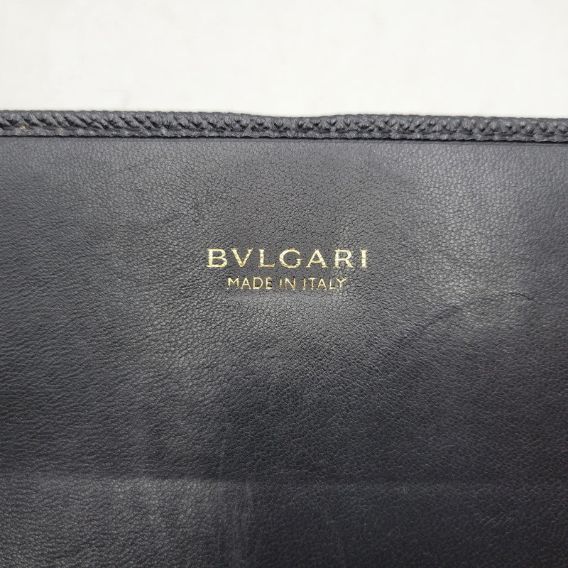 【中古品】【メンズ/レディース】 BVLGARI ブルガリ 280526 ブルガリ・ブルガリ ラージウォレット 財布 長財布 181-260807-cs-23-izu カラー：ブラック 万代Net店