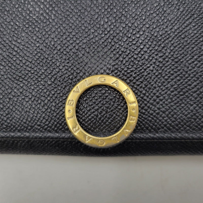 【中古品】【メンズ/レディース】 BVLGARI ブルガリ 280526 ブルガリ・ブルガリ ラージウォレット 財布 長財布 181-260807-cs-23-izu カラー：ブラック 万代Net店